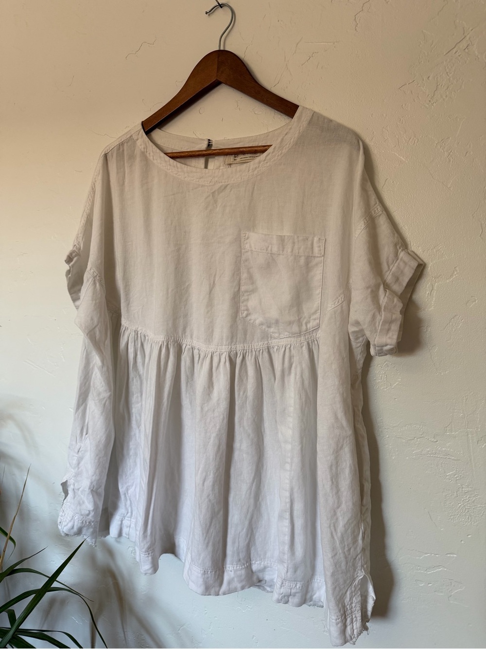 WE THE PEOPE White Cotton Babydoll Top